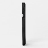 Coques Case-Mate iPhone floral noir et blanc minimal (Dos/Gauche)