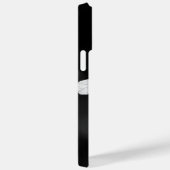 Coques Case-Mate iPhone floral noir et blanc minimal (Verso / Droite)