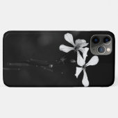 Coques Case-Mate iPhone floral noir et blanc minimal (Dos (Horizontal))