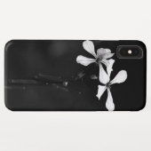 Coques Case-Mate iPhone floral noir et blanc minimal (Dos (Horizontal))