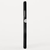 Coques Case-Mate iPhone floral noir et blanc minimal (Dos/Droite)