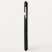 Coques Case-Mate iPhone floral noir et blanc minimal (Dos/Gauche)