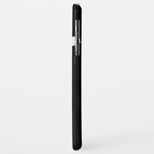 Coques Case-Mate iPhone floral noir et blanc minimal (Dos/Gauche)