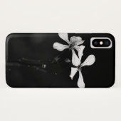 Coques Case-Mate iPhone floral noir et blanc minimal (Dos (Horizontal))