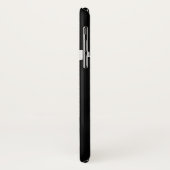 Coques Case-Mate iPhone floral noir et blanc minimal (Dos/Gauche)