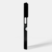 Coques Case-Mate iPhone floral noir et blanc minimal (Verso / Droite)