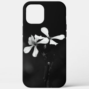 Case-Mate iPhone Case floral noir et blanc minimaliste