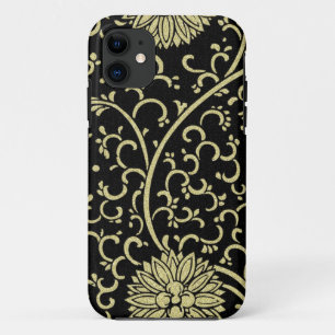 Coque iPhone 11 Floral or asiatique