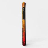 Coques Case-Mate iPhone Floral orange et jaune (Dos/Gauche)