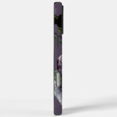 Coques Case-Mate iPhone Floral pourpre foncé (Verso / Droite)