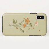 Coques Case-Mate iPhone floral pressé (Dos (Horizontal))