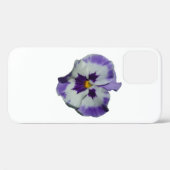 Coques Case-Mate iPhone Floral Purple and White Pansies (Verso (horizontal))