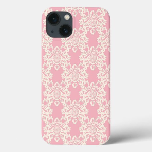 Coques Case-Mate iPhone Floral retro damask (Verso)