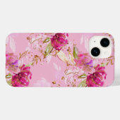 Coques Case-Mate iPhone Floral rose (Verso (horizontal))