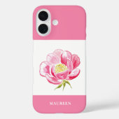 Coques Case-Mate iPhone Floral rose (Verso)