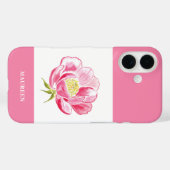 Coques Case-Mate iPhone Floral rose (Verso (horizontal))