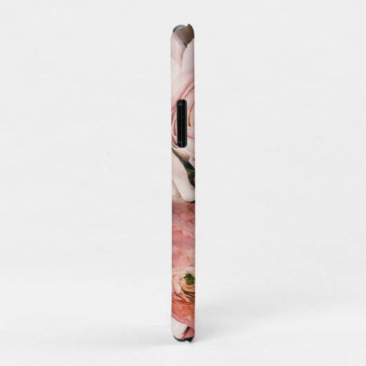 Coques Case-Mate iPhone Floral rose (Dos/Droite)