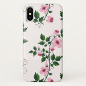 Coques Case-Mate iPhone Floral rose (Dos)
