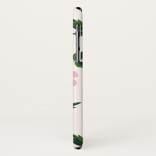 Coques Case-Mate iPhone Floral rose (Dos/Gauche)