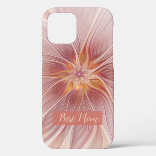 Coques Case-Mate iPhone Floral rose Abstrait Fractal Art Flower Best Mom (Verso)