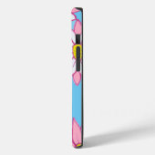 Coques Case-Mate iPhone Floral rose blanc et bleu (Verso / Gauche)