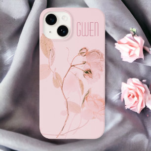 Case-Mate iPhone Case Floral rose doux Personnalisé