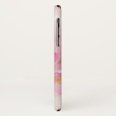Coques Case-Mate iPhone Floral Rose Et Blanc (Dos/Gauche)