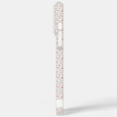 Coques Case-Mate iPhone Floral rose et vert Personnalisé (Verso / Gauche)