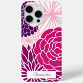 Coques Case-Mate iPhone Floral rose et violet (Verso)