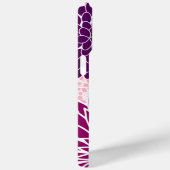 Coques Case-Mate iPhone Floral rose et violet (Verso / Droite)