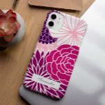 Coque iPhone 15 Pro Max Floral rose et violet<br><div class="desc">Modèle floral.</div>