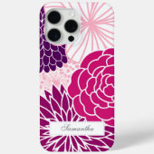 Coques Case-Mate iPhone Floral rose et violet (Verso)