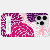 Coques Case-Mate iPhone Floral rose et violet (Verso (horizontal))