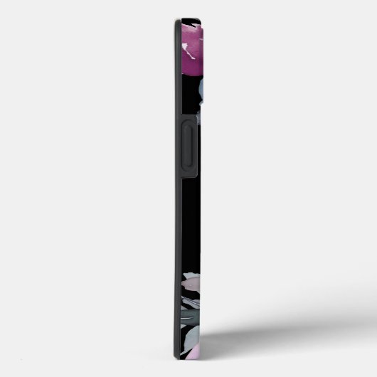 Coques Case-Mate iPhone Floral rose monogramme (Verso / Droite)