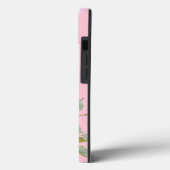 Coques Case-Mate iPhone Floral rose monogramme (Verso / Gauche)