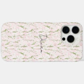Coques Case-Mate iPhone Floral rose pâle (Verso (horizontal))