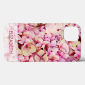 Coques Case-Mate iPhone Floral rose personnalisé (Verso (horizontal))