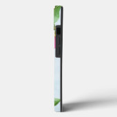 Coques Case-Mate iPhone Floral rose rose monogramme moderne (Verso / Gauche)