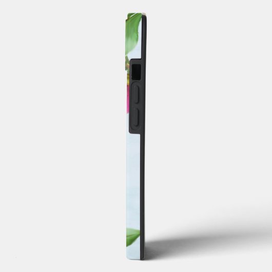 Coques Case-Mate iPhone Floral rose rose monogramme moderne (Verso / Gauche)