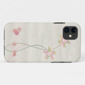 Coques Case-Mate iPhone floral rose sur soie (Dos (Horizontal))