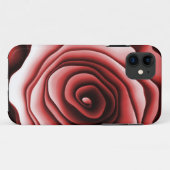 Coques Case-Mate iPhone Floral rouge Abstrait élégant moderne (Dos (Horizontal))