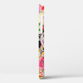 Coques Case-Mate iPhone Floral sans couture motif fleurs blanches Bot (Verso / Gauche)