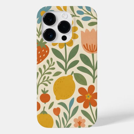 Coques Case-Mate iPhone Floral Scandinave (Verso)