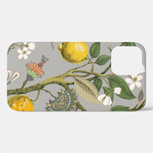Coques Case-Mate iPhone Floral seamless pattern. Botanical wallpaper. Plan (Verso (horizontal))