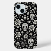 Coques Case-Mate iPhone Floral Skulls (Verso)