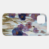 Coques Case-Mate iPhone Floral soustrait dans le pourpre (Verso (horizontal))