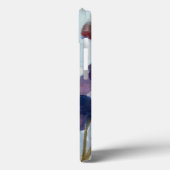 Coques Case-Mate iPhone Floral soustrait dans le pourpre (Verso / Gauche)