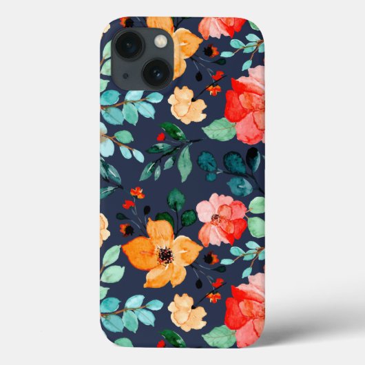 Coques Case-Mate iPhone Floral Surface Motif - Mode Printemps Décoratif (Verso)