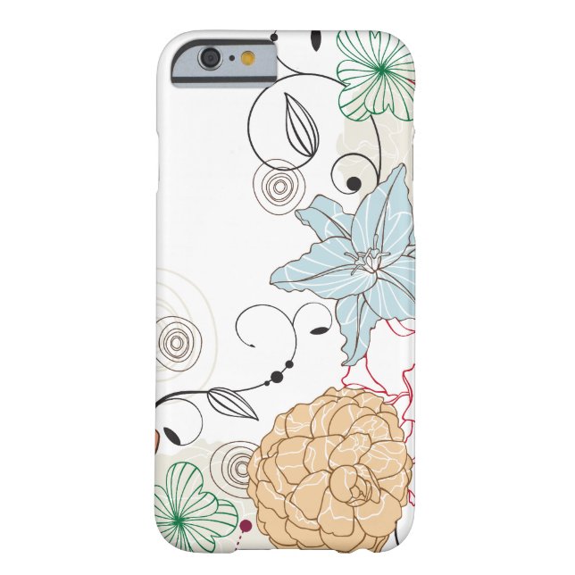 Coques Case-Mate iPhone Floral Tourbillonnant Abstrait (Dos)