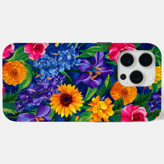 Coques Case-Mate iPhone Floral tropical vibrant (Verso (horizontal))
